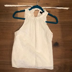 White blouse tank top
